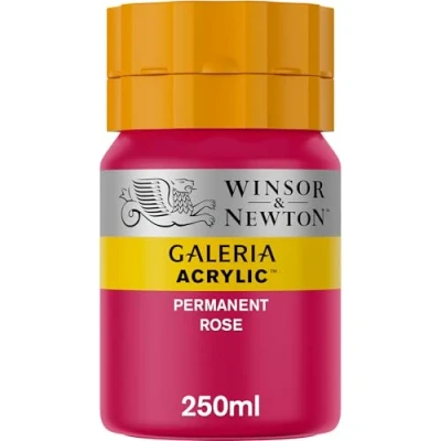 Abbildung von Winsor &amp; Newton 2137502 Galeria Acrylfarbe, hohe Pigmentierung, lichtecht, buttrige Konsistenz, 250 ml Tube Permanentrosa