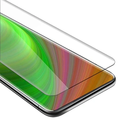 Abbildung von Cadorabo Panzer Schutz Glas für OnePlus 7 PRO Schutzfolie in Ultra Klar Hüllen freundlich Gehärtetes (Tempered) Dipslayschutz Folie 9H Härte Anti Kratzer