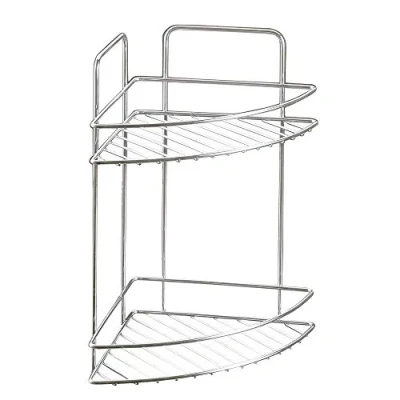 Abbildung von Metaltex Reflex Serie Chrom abgewinkelt 2 Ebenen 23x23x35cm