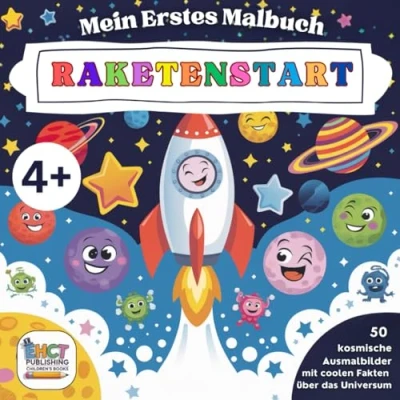 Abbildung von Mein erstes Malbuch: Raketenstart! Male die Wunder des Universums