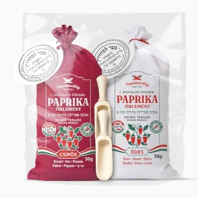Abbildung von Ungarisches Paprikapulver edelsüß &amp; rosenscharf (2x50g) zertifiziert koscher, importiert aus Kalocsa, Ungarn