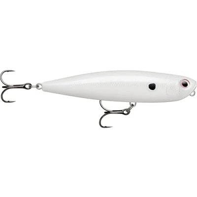 Abbildung von Rapala, Angelköder Precision Treme Pencil, Angelausrüstung mit Kunststoffkonstruktion, Kunstköder, Süßwasserköder, schwimmend, Schwimmtiefe, 10,7 cm/21 g, hergestellt in Estland, Pearl White