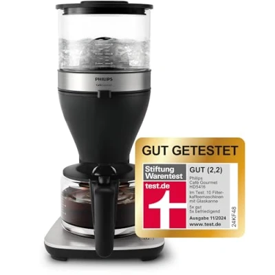 Abbildung von Philips Filterkaffeemaschine &quot;Café Gourmet HD5416/60&quot;, 1,25 l Kaffeekanne, Tropfstopp und Abschaltfunktion, Direkt Brüh Prinzip