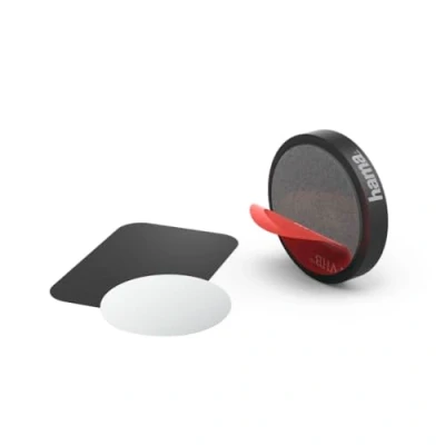 Abbildung von Hama Universal Smartphone Halter Magnet, zum Aufkleben, Schwarz