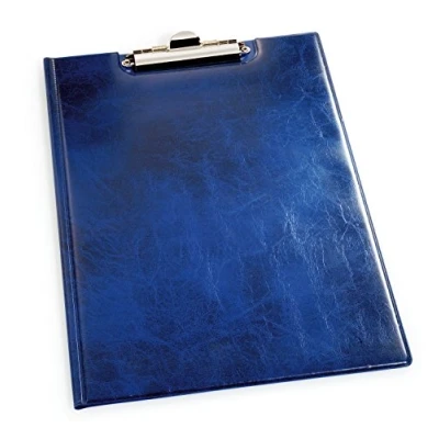 Abbildung von Durable Blockmappe A4, aufklappbar mit Federklemme und Innentaschen, blau, 235506