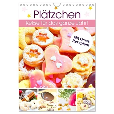 Abbildung von Plätzchen. Kekse für das ganze Jahr! (Wandkalender 2025 DIN A4 hoch), CALVENDO Monatskalender