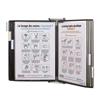 Abbildung von Tarifold Wandelement Technic mit 10 Sterifold Sichttafeln/414507 A4 schwarz