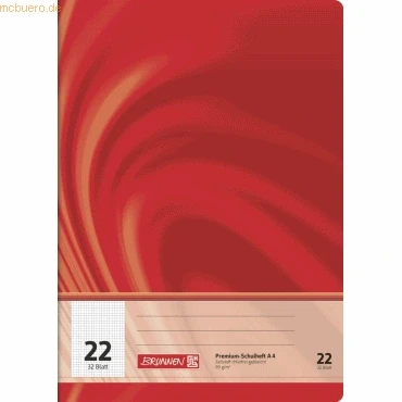 Abbildung von BRUNNEN Schulheft A4 Vivendi Lin 22 kariert 32 Blatt 10 4442202 Heft
