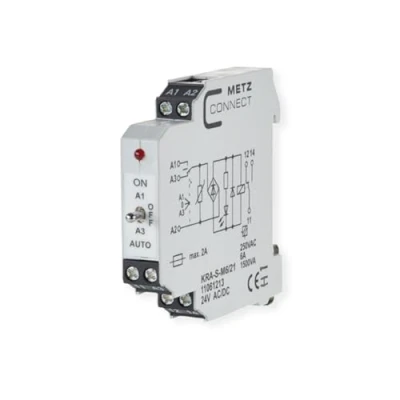 Abbildung von BTR Unbekannt Metz Connect Koppelbaustein KRAS M6/21 24AC/DC 1W Schnittstellenwandler 4250184122579