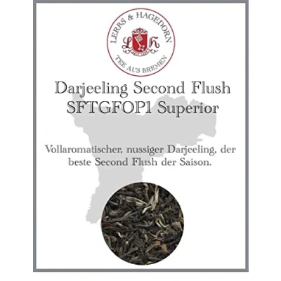 Abbildung von Lerbs &amp; Hagedorn, Darjeeling Second Flush SFTGFOP1 Superior Vollaromatisch, Nussig 250g (ca. 20 Liter)