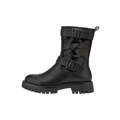 Abbildung von Tamaris Damen Biker Boots, Frauen Stiefeletten,TOUCHit Fußbett,Booties,halbstiefel,Kurzstiefel,uebergangsschuhe,Black,38 EU