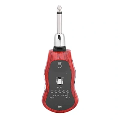 Abbildung von Mini Gitarren Verstärker, Tragbare Wieder Aufladbare Drahtlose Gitarre Synthetisieren Effektor mit Bluetooth, 5 Tonmodi, 6.35MM Verbindungsstück