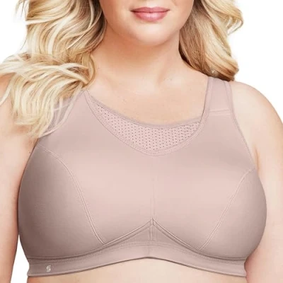 Abbildung von Glamorise Damen Hochleistungs Bustier Sport BH, Roségold,110E