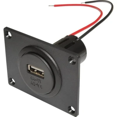 Abbildung von PRO CAR 67332000 KFZ Ladekabel für Handys 12 V to 5V, 24 5 VV USB A mit Schraubensatz schwarz