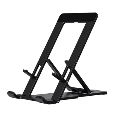 Abbildung von BROIEEN Folding Bracket, Bracket for Phone, Foldable Aluminum Desktop Phone Stand,New 2024 Fashion (Black)