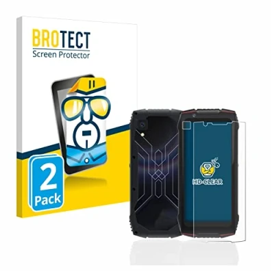 Abbildung von BROTECT (2 Stück Schutzfolie für Cubot King Kong Mini 3 (Display+Kamera) Displayschutz Folie Ultra Klar
