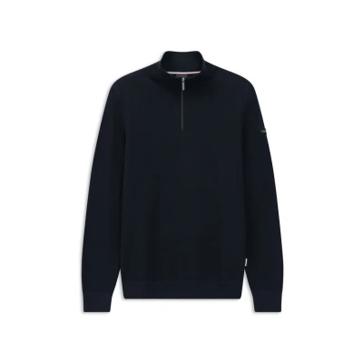 Abbildung von bugatti Halfzip Strickpullover, Herren, Größe: XL, Marine