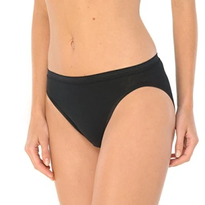 Abbildung von Schiesser Damen Rio Slip, 3 Stück, Luxury (44 (XXL), Schwarz (000))