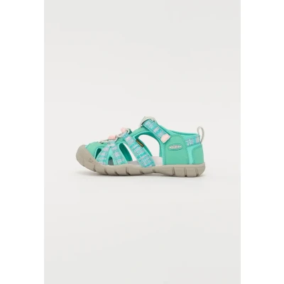 Abbildung von Keen Seacamp Trekkingsandale für Kinder, Größe: 25/26, Bright aqua/giggle pink Schuhe