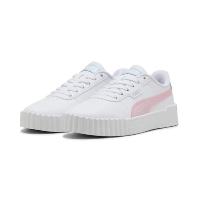 Abbildung von Puma Carina Blurry Dreams Unisex Sneaker low für Kinder, Größe: 35.5, White/rose mauve/cool weather Schuhe