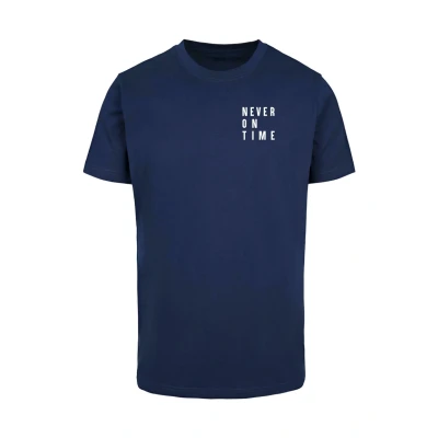Abbildung von Merchcode Never ON TIME Tshirt print, Größe: Small, Light navy