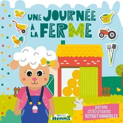 Abbildung von Mon P&#039;tit Hemma Histoire avec stickers repositionnables Une journée à la ferme plus de 80 repositionnab