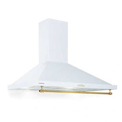 Abbildung von Klarstein Dunstabzugshaube 90cm, Abluft mit RGB LEDs, Leistungsstarke Abzugshaube Leise, 591,5 m3/h Luftstrom, Wandhaube Aluminium Fettfilter &amp; 3 Leistungsstufen, Dunstabzug 90 cm
