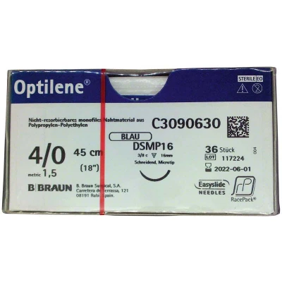 Abbildung von Optilene 0,45m 4/0 DSMP16