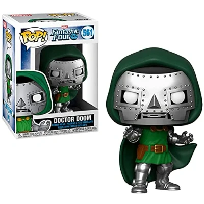 Abbildung von Funko Pop! Marvel: Fantastic Four Doctor Dr. Doom Vinyl Sammelfigur Geschenkidee Offizielle Handelswaren Spielzeug Für Kinder und Erwachsene Comic Books Fans Modellfigur Sammler