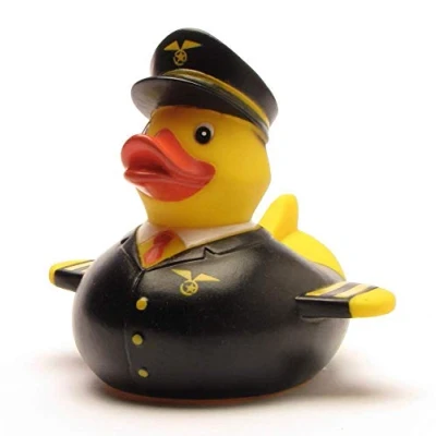 Abbildung von DUCKSHOP I Pilot Badeente Quietscheente L: 11 cm