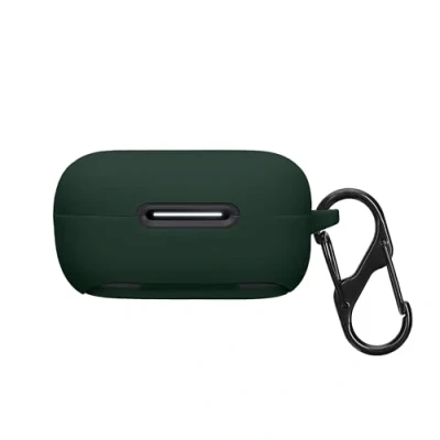 Abbildung von kwmobile Hülle kompatibel mit Anker Soundcore P30i Kopfhörer Silikon Schutzhülle Etui Case Cover Schoner in Dunkelgrün