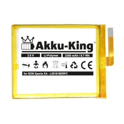 Abbildung von Akku King kompatibel mit Sony LIS1618ERPC Li Polymer 2300mAh für Xperia XA, XA LTE, Dual, F311, F3112, F3113, F3115, F3116