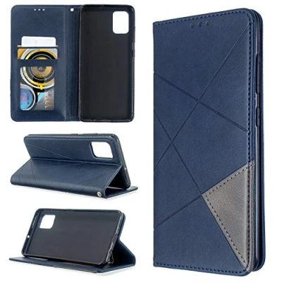 Abbildung von QiongniAN Hülle für Samsung Galaxy A51 Leder,Hülle SM A515F/DSM 2019 / A515F/DST A515F/DSN A515F/DS A515F/N A515U Schutzhülle Case Cover Blue