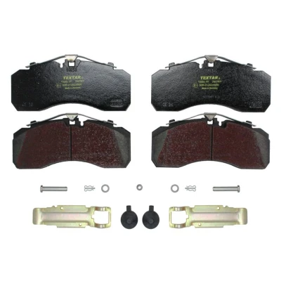 Abbildung von TEXTAR 2927801 Bremsbelagsatz für Verschleißwarnanzeiger vorbereitet mit Zubehör MERCEDES BENZ: ATEGO 2, ATEGO, ACTROS MP2 / MP3, MAN: TGM, TGS, TGX