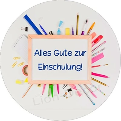 Abbildung von Essbarer Tortenaufleger Schule4 / 20cm Ø