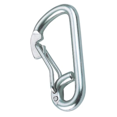 Abbildung von Karabinerhaken mit Bügel 8 mm Edelstahl 316 (A4)
