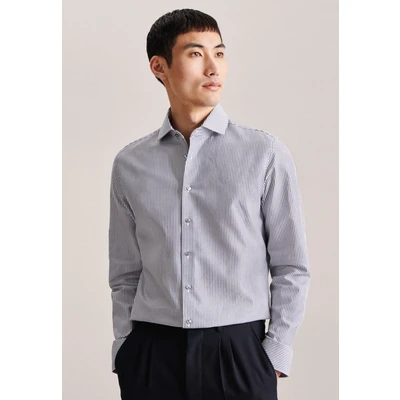 Abbildung von Seidensticker KENT SLIM FIT Contrast Businesshemd, Herren, Größe: 38, Dark blue
