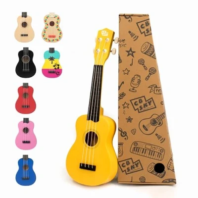 Abbildung von CB Sky Soprano Ukulele 53cm Anfänger, Schüler Hawaiian Gitarre (yellow)
