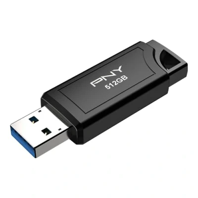 Abbildung von PNY 512GB PRO Elite V3 USB 3.2 Gen 2 Flash Laufwerk, bis zu 1000 MB/s Lesen &amp; 800 Schreiben, Extreme Leistung für Datenspeicherung und übertragungen, hochwertiges Metalldesign, Typ A Anschluss