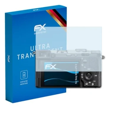 Abbildung von atFoliX Schutzfolie kompatibel mit Sony Alpha a7C II Folie, ultraklare FX Displayschutzfolie (3X)