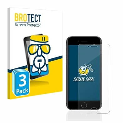Abbildung von BROTECT Schutzglas für Apple iPhone 8 (3 Stück) Schutzfolie Panzer Folie Glas [Extrem Kratzfest 9H, Anti Fingerprint, Ultra Transparent]