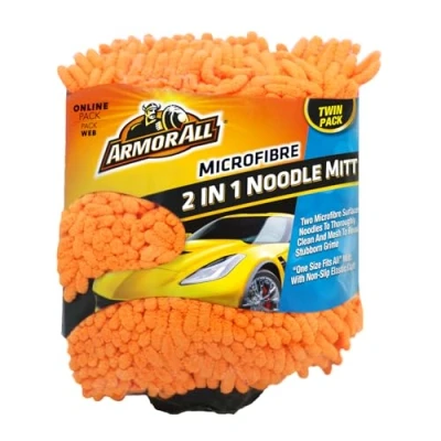 Abbildung von Armor All Auto Zubehör, Waschhandschuhe, Doppelpack, Orange