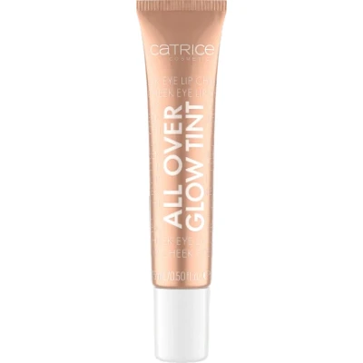 Abbildung von Catrice All Over Glow Tint, Highlighter, Nr. 030, Gold, aufhellend, schnelltrocknend, sofortiges Ergebnis, schimmernd, vegan, ölfrei, ohne Parfüm, Alkohol, 1er Pack (15ml)
