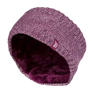 Abbildung von Heat Holders Damen outdoor gestrickt strick thermo winter stirnband mit innen fleece (One Size, Rosa)