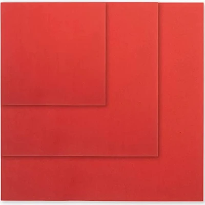 Abbildung von Tritart Origami Papier Rot 225 Blatt doppelseitiges Faltpapier Bastelpapier Set 80 g/m2 Je 75 Blätter 20x20cm und 15x15cm 10x10cm (Rot)