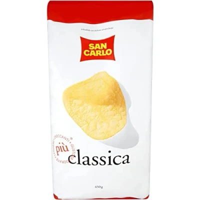 Abbildung von 6x San Carlo Classica chips Patatine Kartoffelchips gesalzen 450g Kartoffel