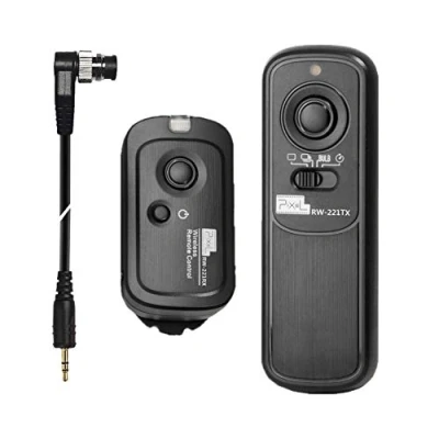 Abbildung von Pixel Kabellose Fernauslöser RW/DC0 Auslöser Fernbedienung Kompatibel mit Nikon D3 D4 D4s D5 D6 D800 D850 D800E D810 D810A D700 D500 D300 D200 F6 F100 F5 F90X F90 N90s D1X D2H D3X wie MC 30 36A