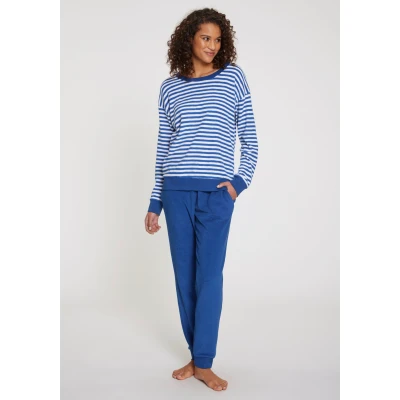 Abbildung von Lascana VD Stripes SET Pyjama, Damen, Größe: 40/42, Royalblau