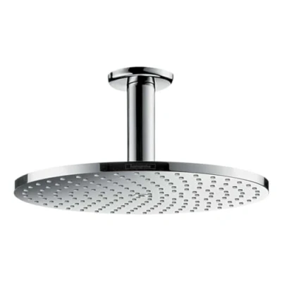 Abbildung von hansgrohe Regenduschkopf &quot;Raindance S&quot;, (Kopfbrause, Deckenanschluss), 24cm, 1 Strahlart PowderRain mit Deckenanschluss, chrom