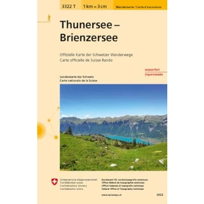 Abbildung von 3322T Thunersee Brienzersee Wanderkarte: Niesen Niederhorn Interlaken (Wanderkarten 1:33 333)